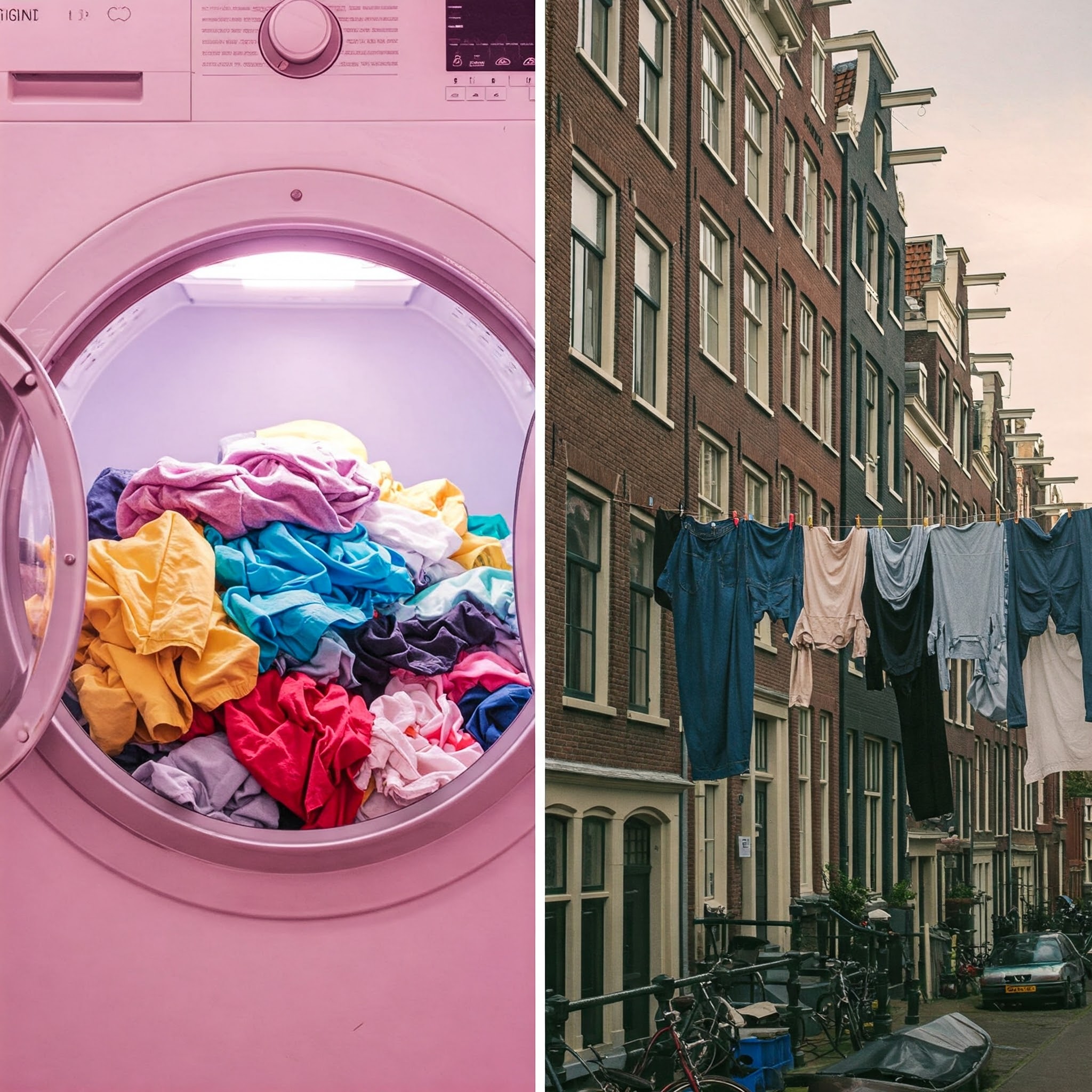 Droogmethoden kleding Amsterdam